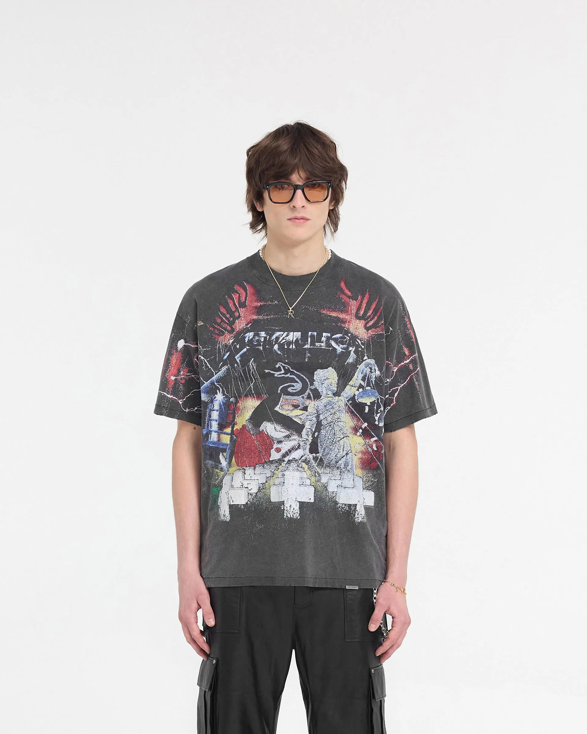 Represent X Metallica Master Of Puppets T-Shirt - Vintage Grey