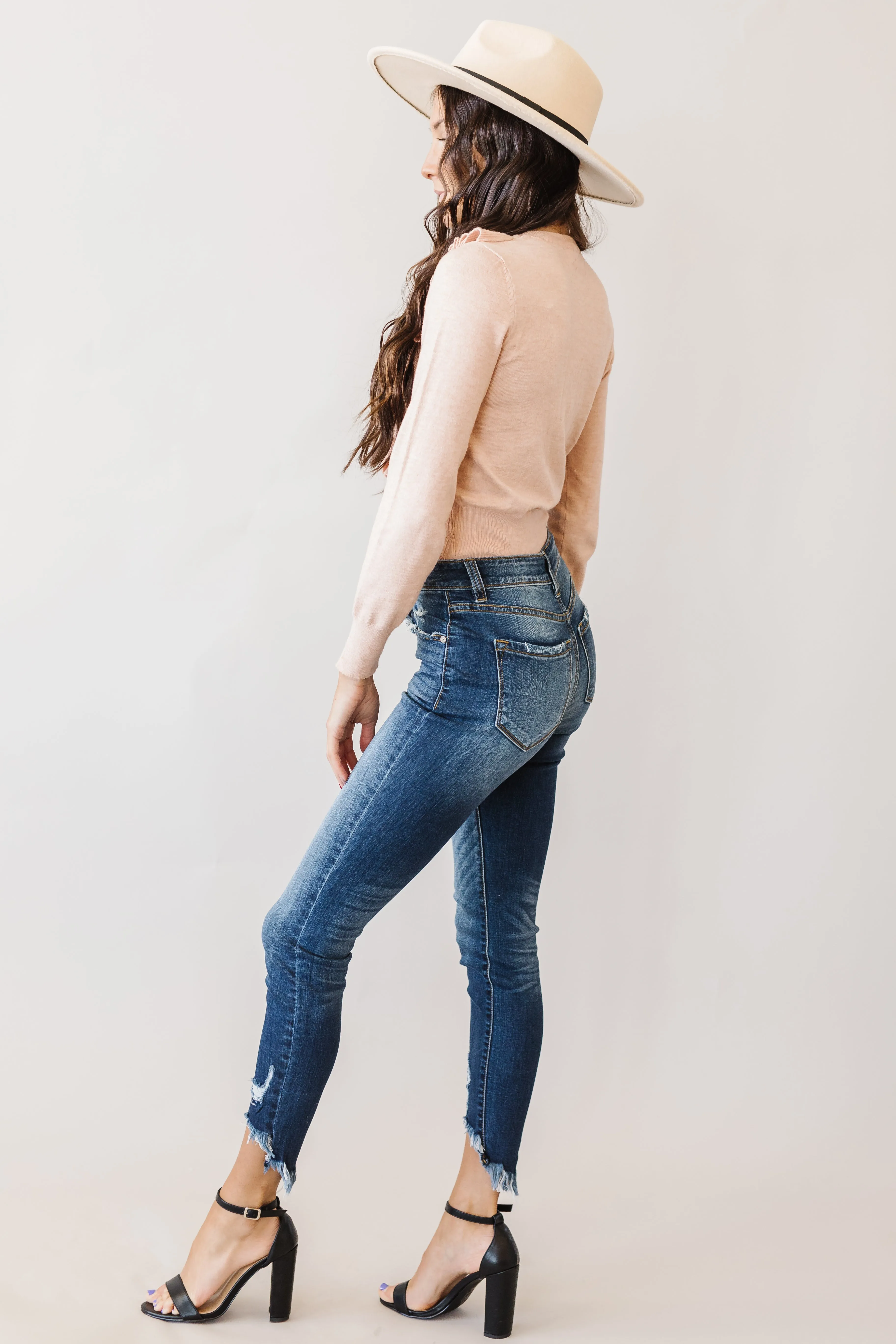Rhapsody Kancan High Rise Fringe Skinny