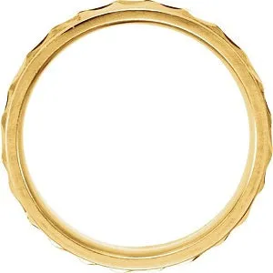 Ridged Band with Milgrain 50181 - 6.75 mm