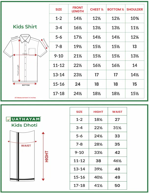 Rising Star - Golden Yellow Matching Fixit Dhoti and Shirt 3 in 1 Set For Kids | Uathayam