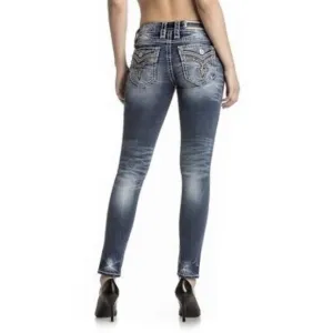 Rock Revival Daray Skinny Jeans Bling Pockets Size 27