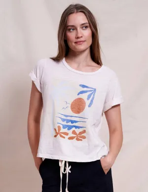 Rolled Sleeve Beach Tee