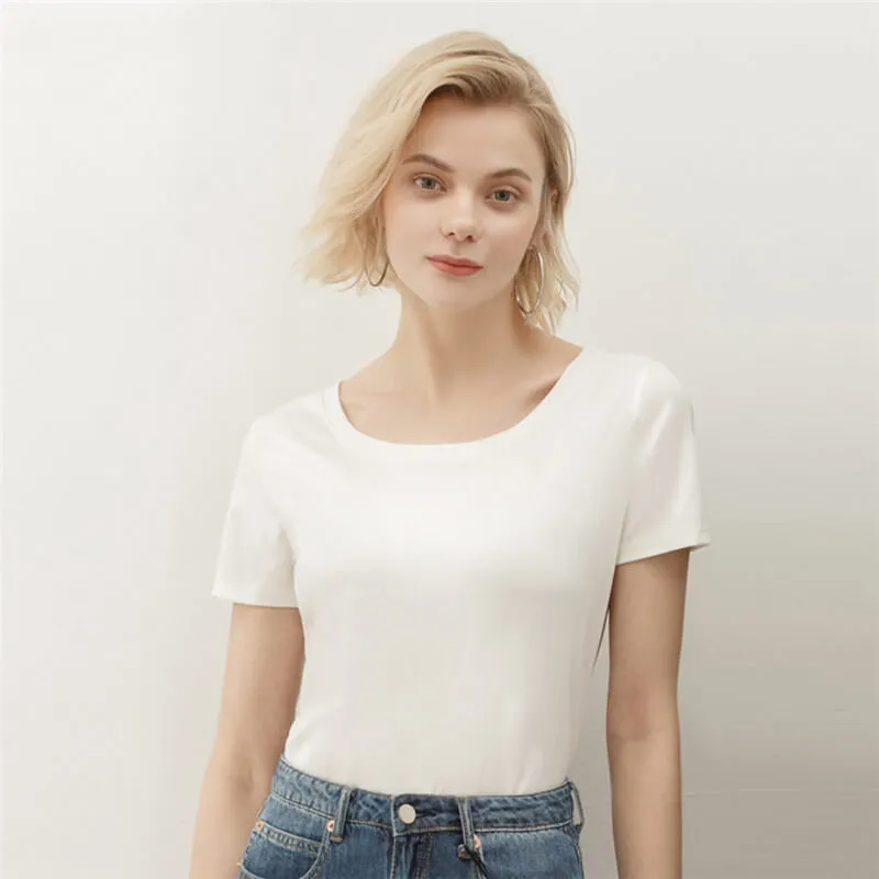 Round Neck Cotton T-Shirt