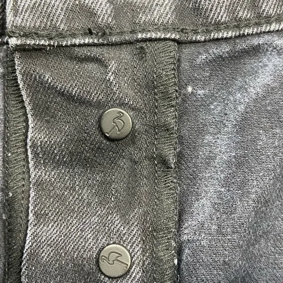 Sandrine Rose Jean Shorts The Doll Bourbon Zip Side Flamingo Denim Black 27