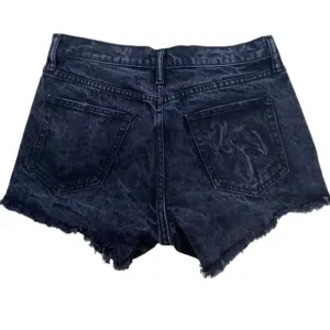 Sandrine Rose Jean Shorts The Doll Bourbon Zip Side Flamingo Denim Black 27