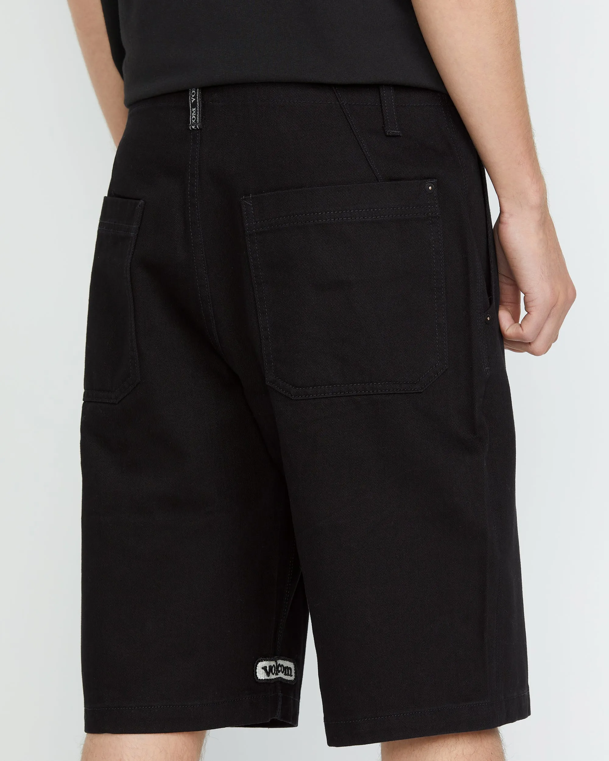 Sawhorse Denim Shorts - BLACK