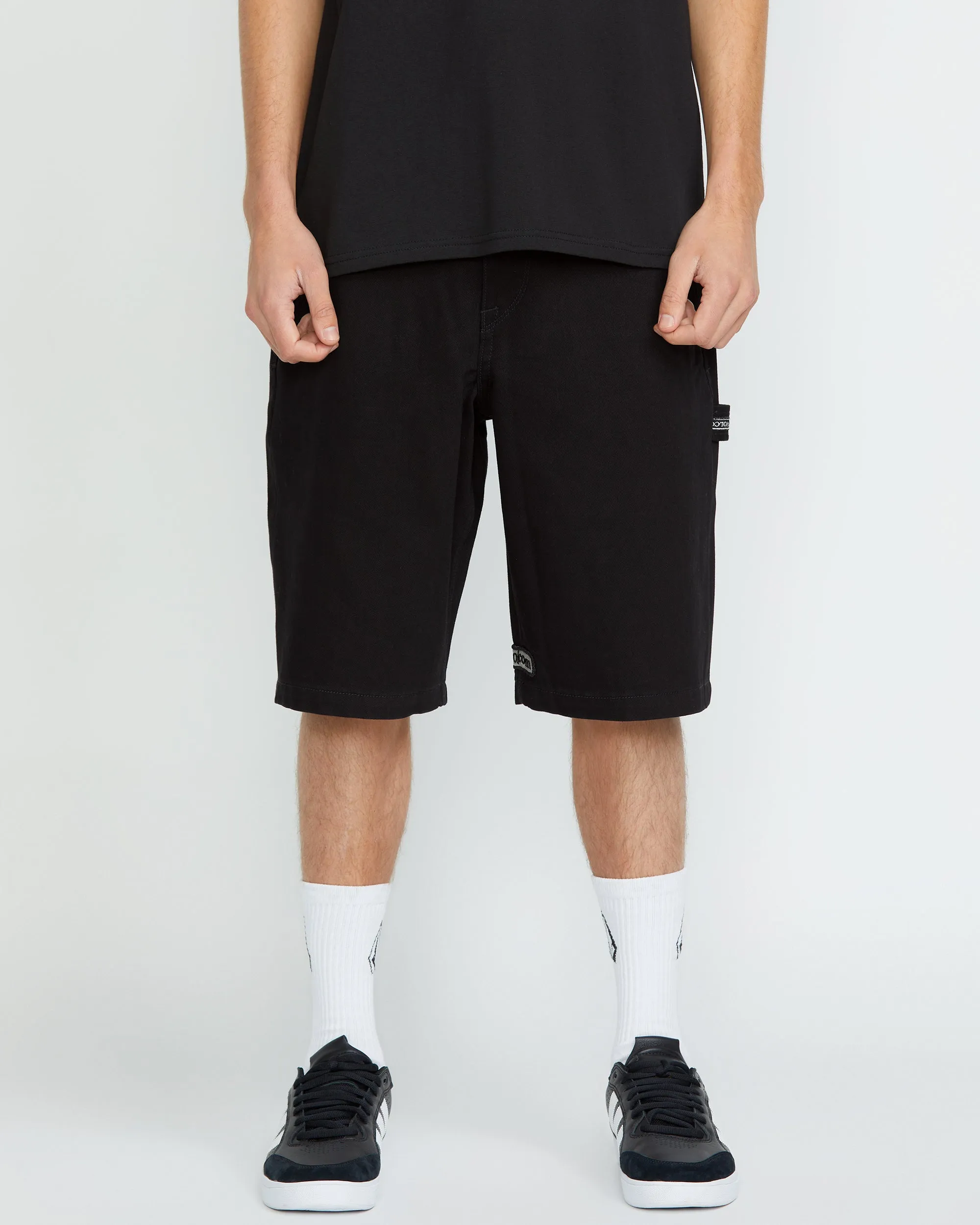 Sawhorse Denim Shorts - BLACK