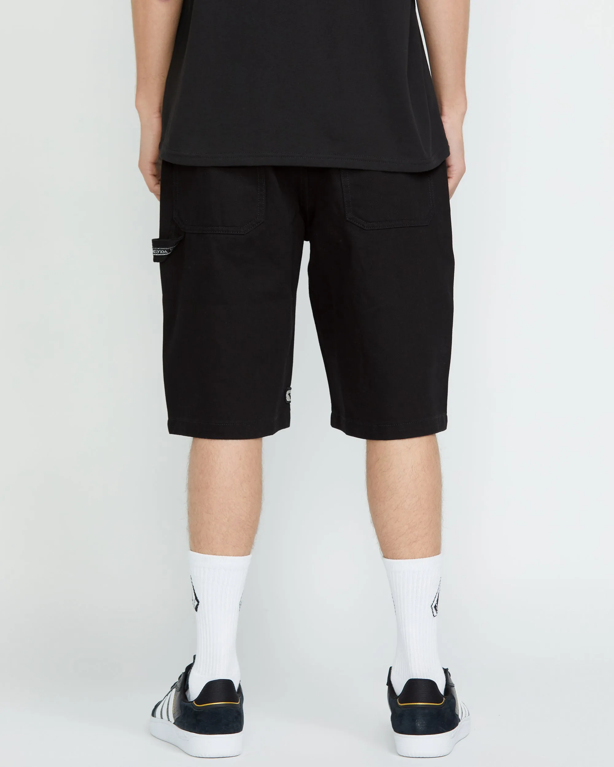 Sawhorse Denim Shorts - BLACK