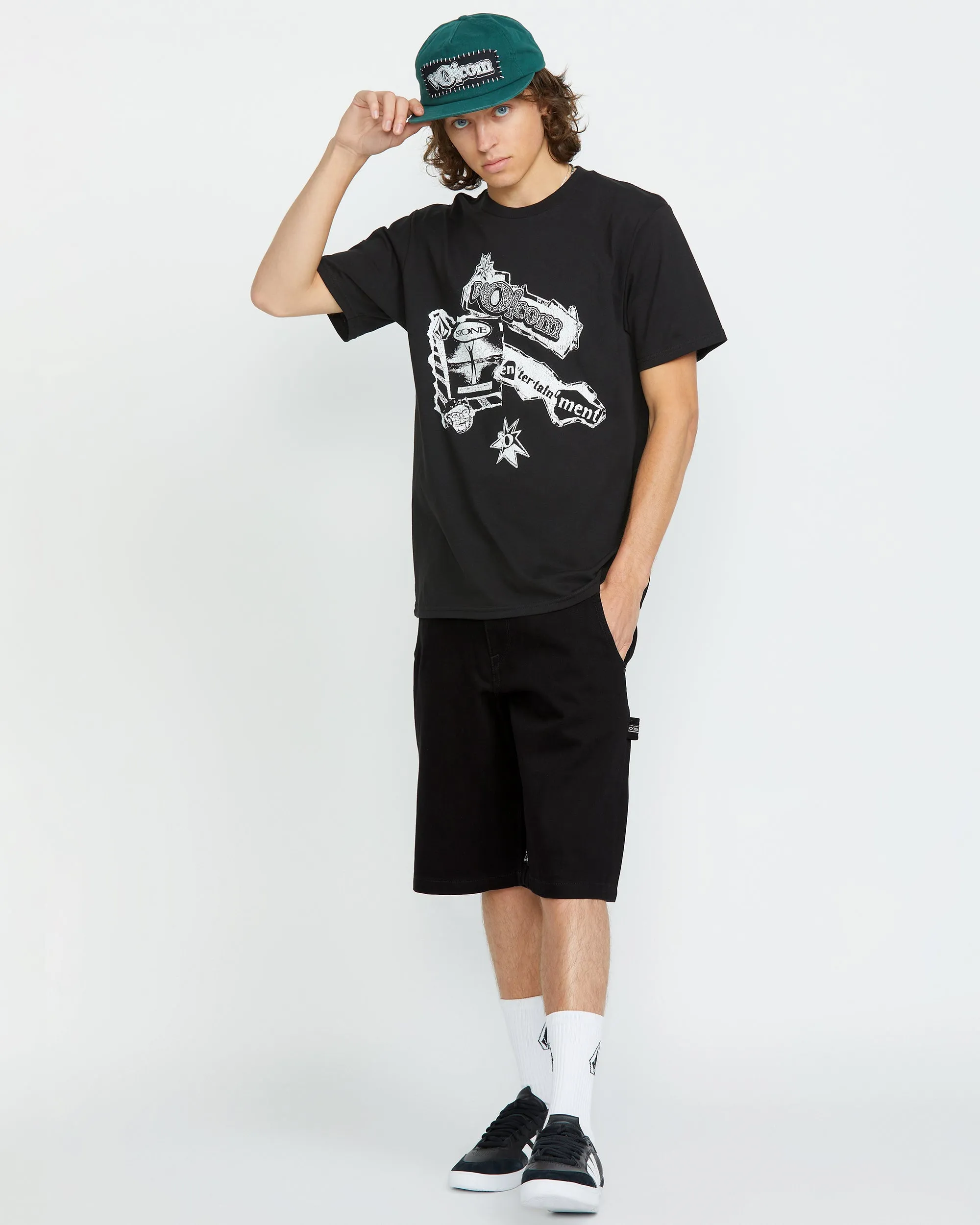 Sawhorse Denim Shorts - BLACK