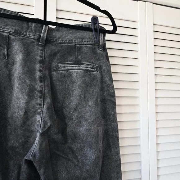 Sezane Size 36 Paperbag Waist Distressed Black Jeans | Size 36 US4