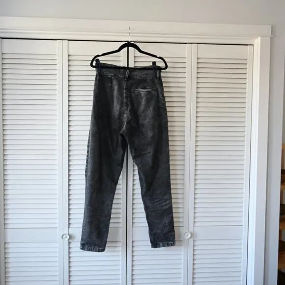 Sezane Size 36 Paperbag Waist Distressed Black Jeans | Size 36 US4