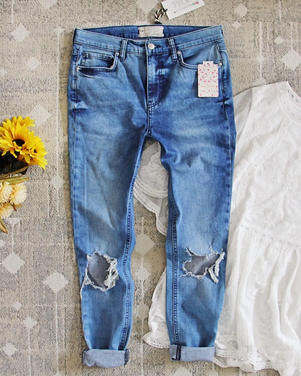 Spool   Free People Distressed Jeans