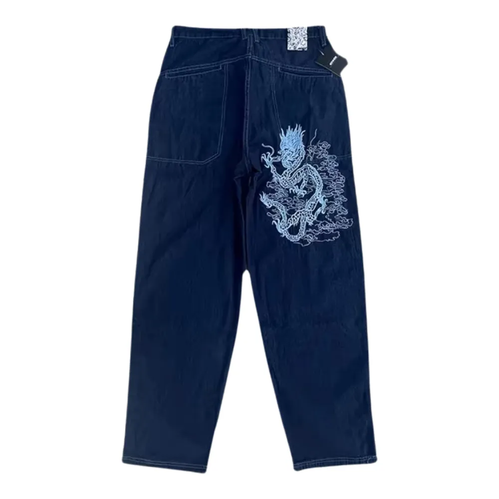 Street Dragon Embroidered Jeans