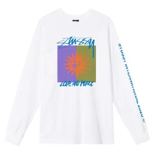 Stussy Love & Peace Longsleeve T-Shirt White