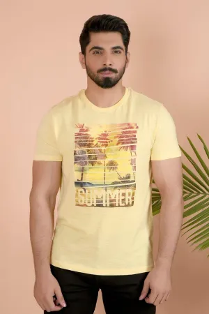 SUMMER YELLOW T-SHIRT