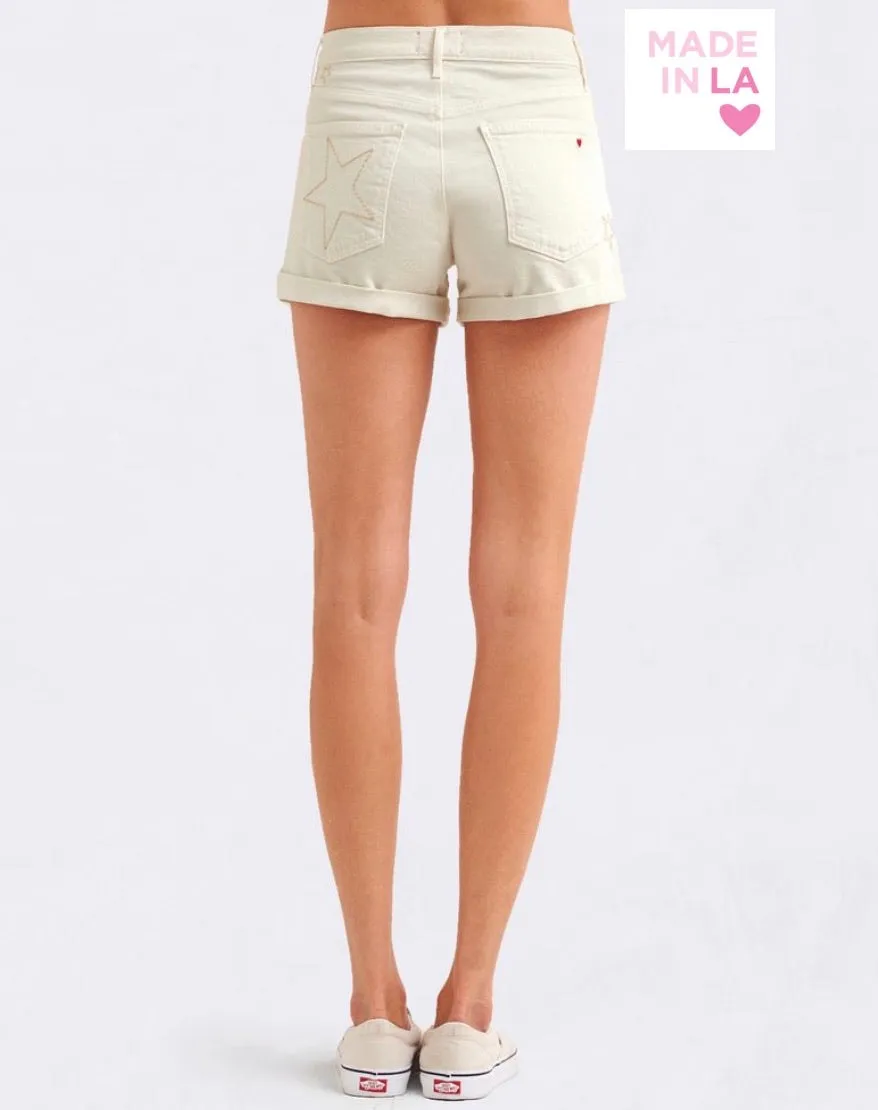 Sundry Tonal stars shorts- off white