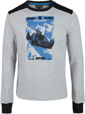 T-SHIRT Formula One 1 Scuderia Ferrari F1 Team Longsleeve Grey Black NEW!