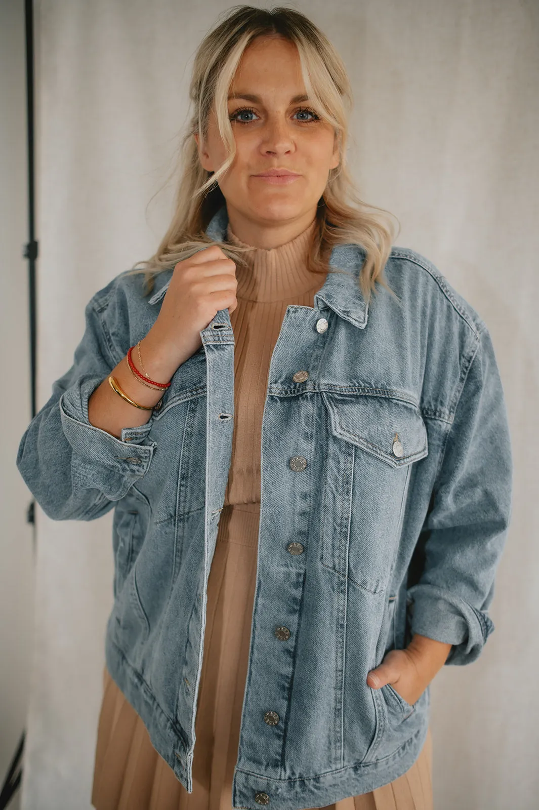 The Beau Boyfriend Jacket by Daze Denim - Later