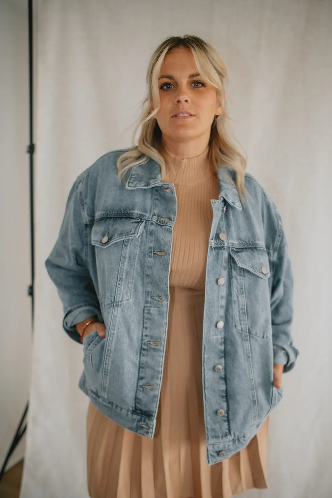 The Beau Boyfriend Jacket by Daze Denim - Later