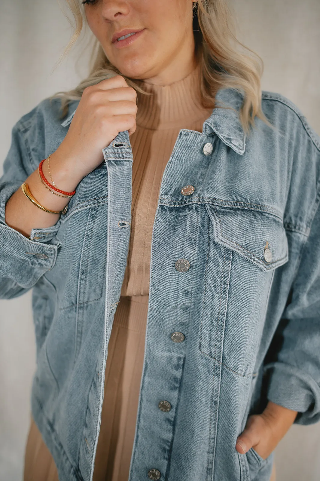 The Beau Boyfriend Jacket by Daze Denim - Later