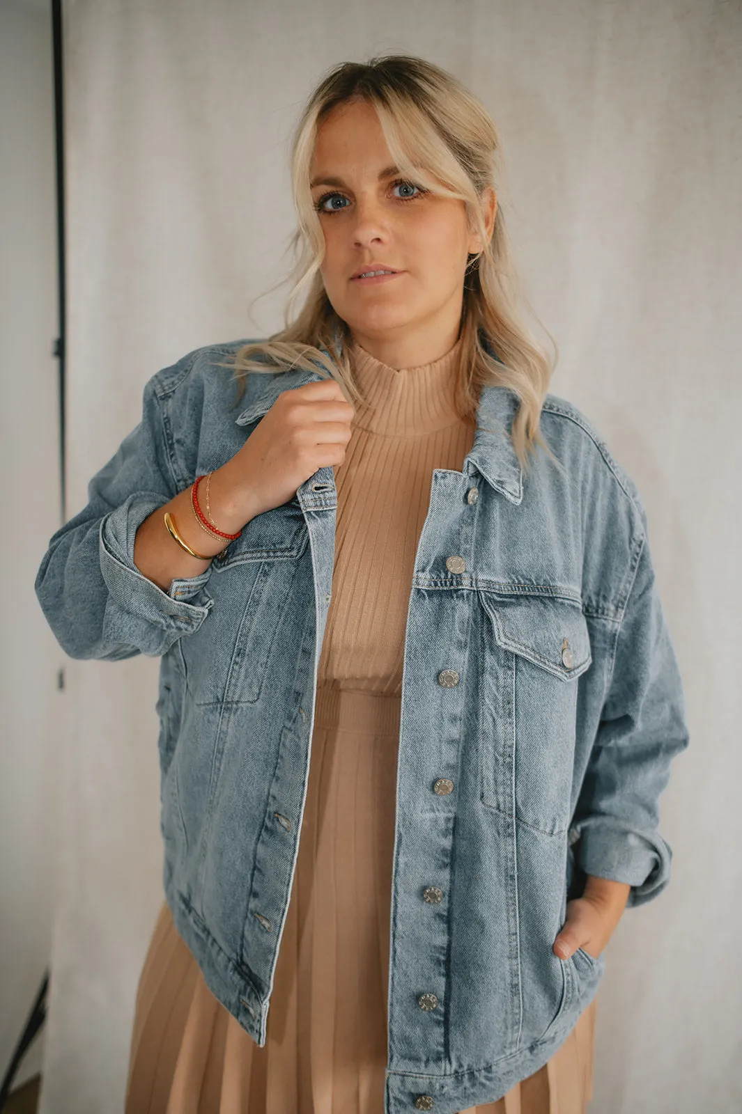 The Beau Boyfriend Jacket by Daze Denim - Later