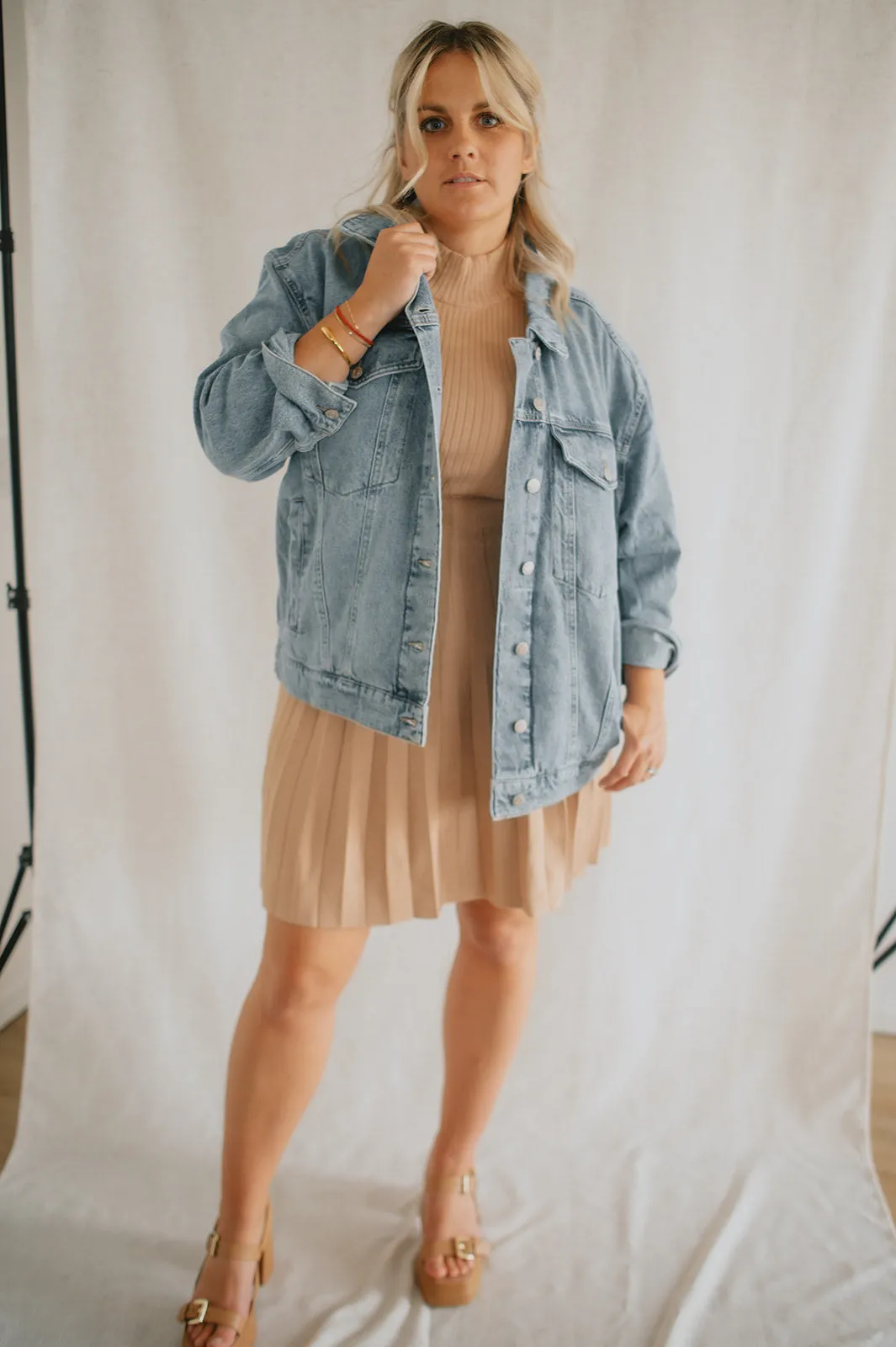 The Beau Boyfriend Jacket by Daze Denim - Later