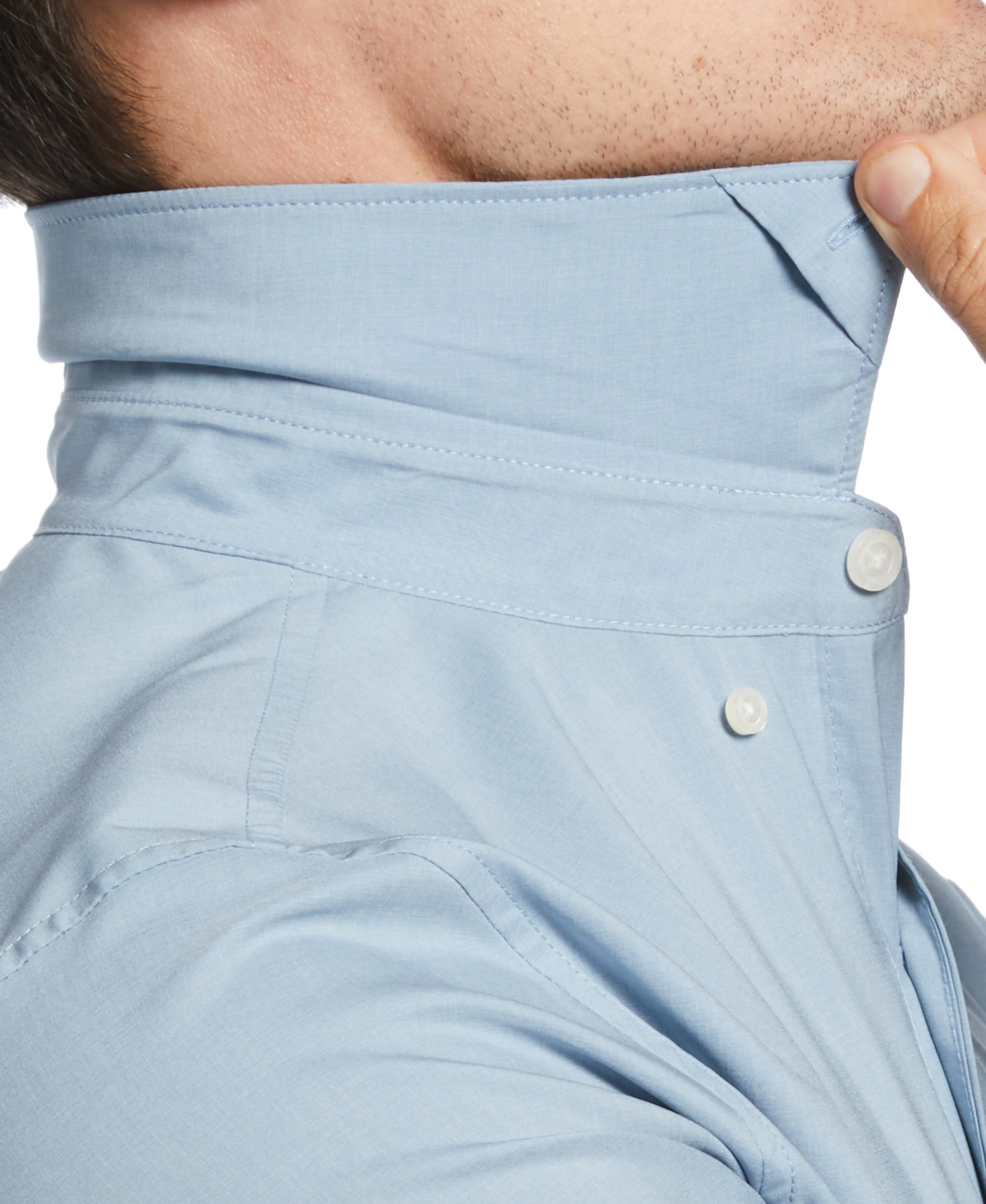 Total Stretch Slim Fit Heather Pocket Shirt