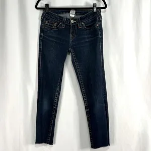 True Religion Blue 10592 Stella Low/Mid Rise  Skinny Jeans