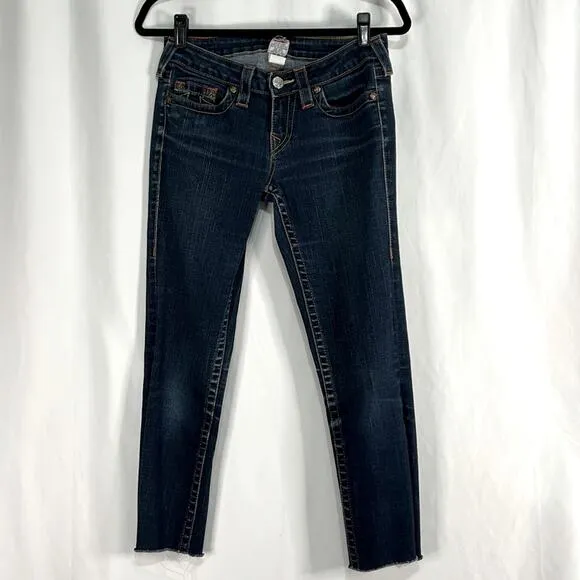 True Religion Blue 10592 Stella Low/Mid Rise  Skinny Jeans