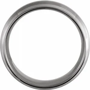 Tungsten Beveled-Edge Band with Satin Finish TAR52187 - 8 mm