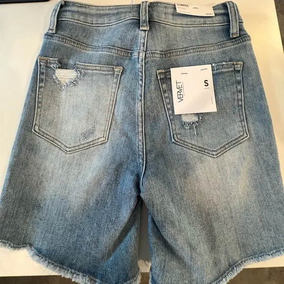 Vervet LORETTA Stretch High Rise Midi Shorts SMALL - NWT! NEVER WORN! MSRP $70