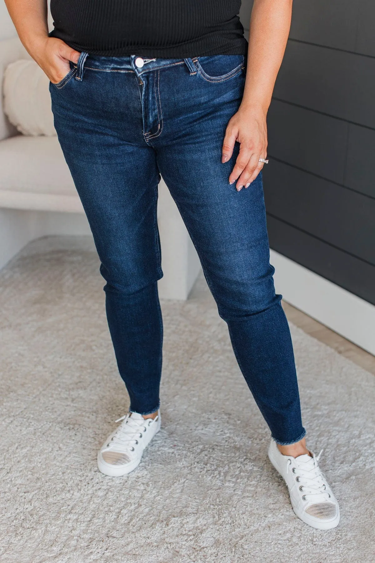 Vervet Non-Distressed Skinny Jeans- Dark Melody Wash