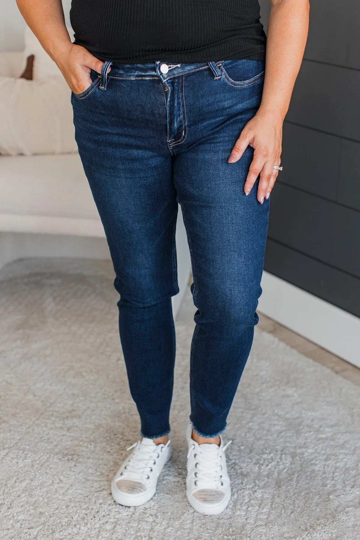 Vervet Non-Distressed Skinny Jeans- Dark Melody Wash
