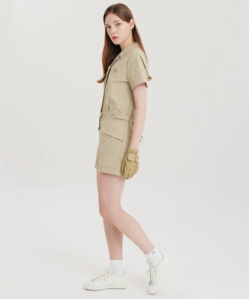 Vice Golf Atelier Women Cargo Jumpsuit - Beige