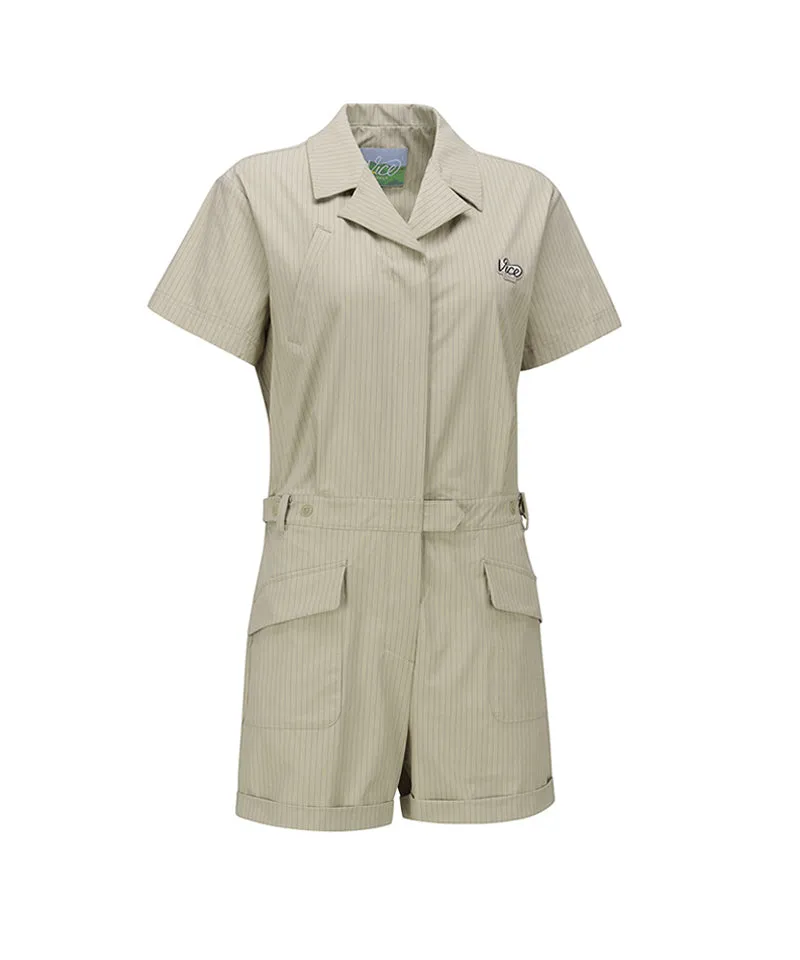 Vice Golf Atelier Women Cargo Jumpsuit - Beige