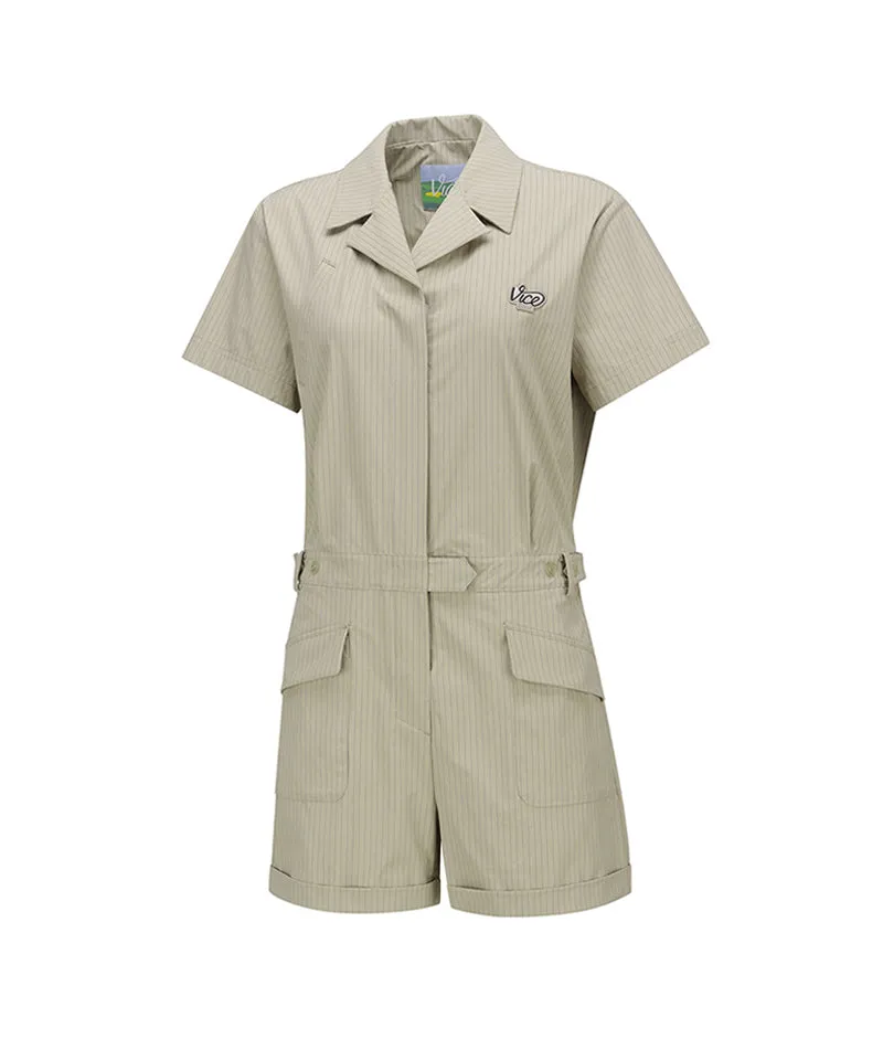 Vice Golf Atelier Women Cargo Jumpsuit - Beige