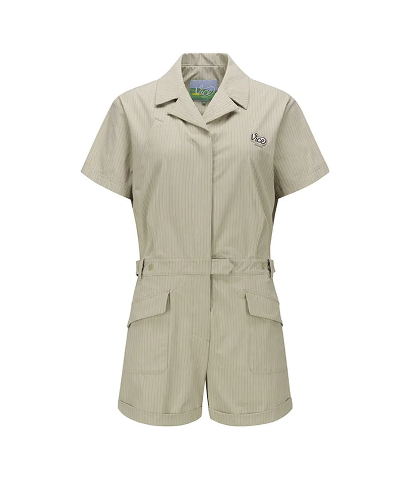 Vice Golf Atelier Women Cargo Jumpsuit - Beige