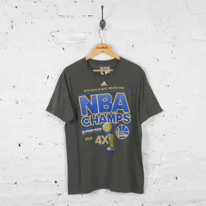 Vintage Adidas NBA Champs T-shirt - Grey - L