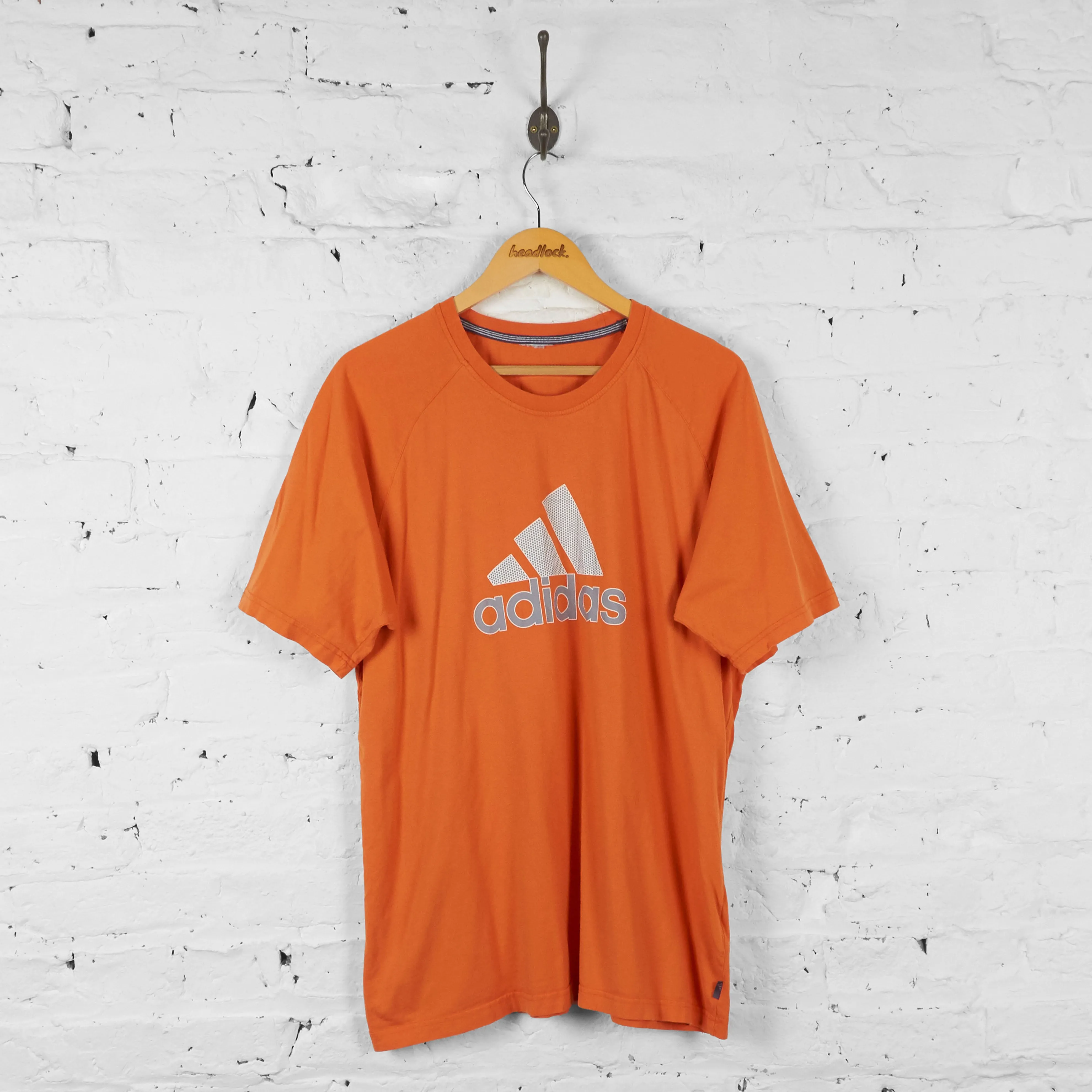 Vintage Adidas T-shirt - Orange - L