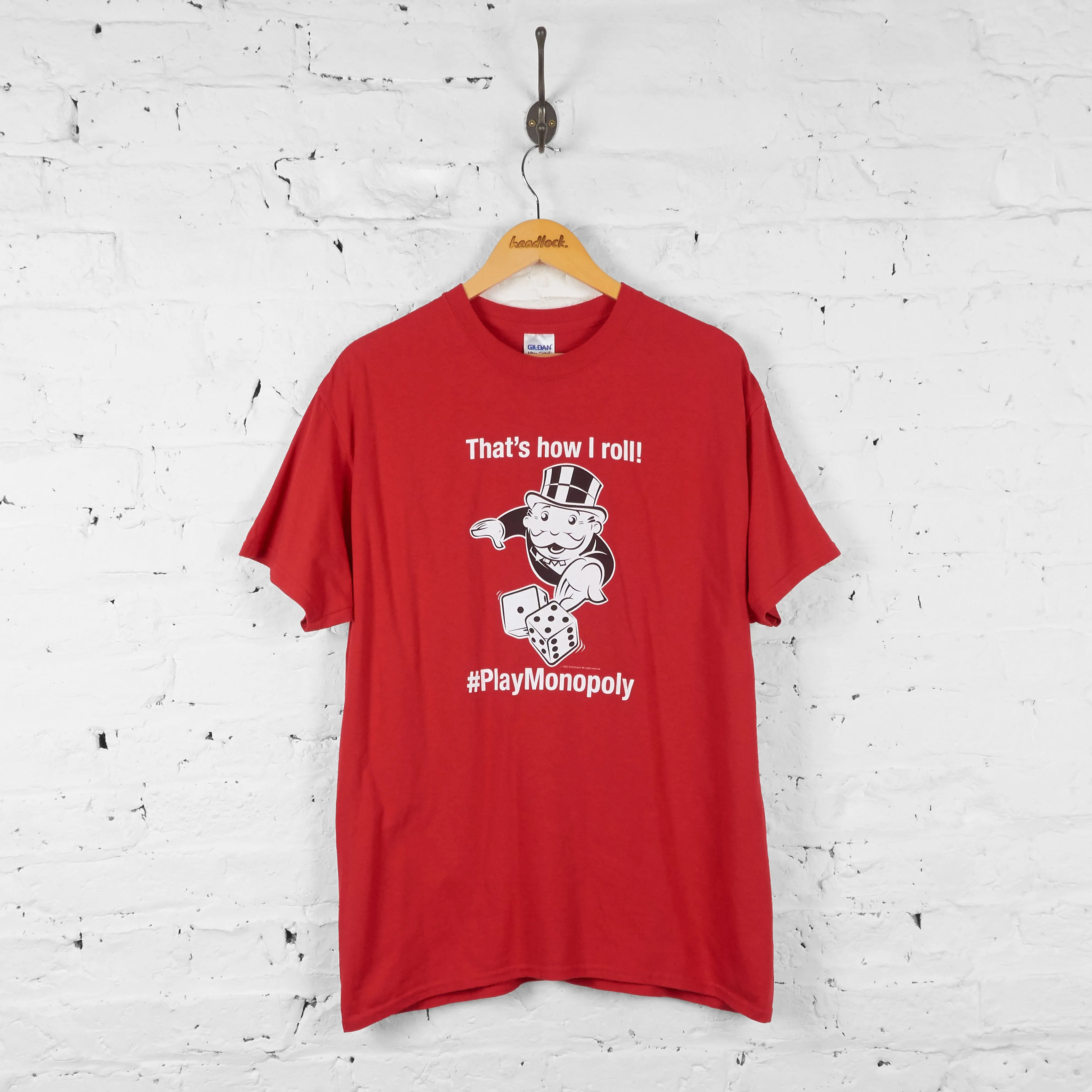 Vintage Monopoly T-shirt - Red - L