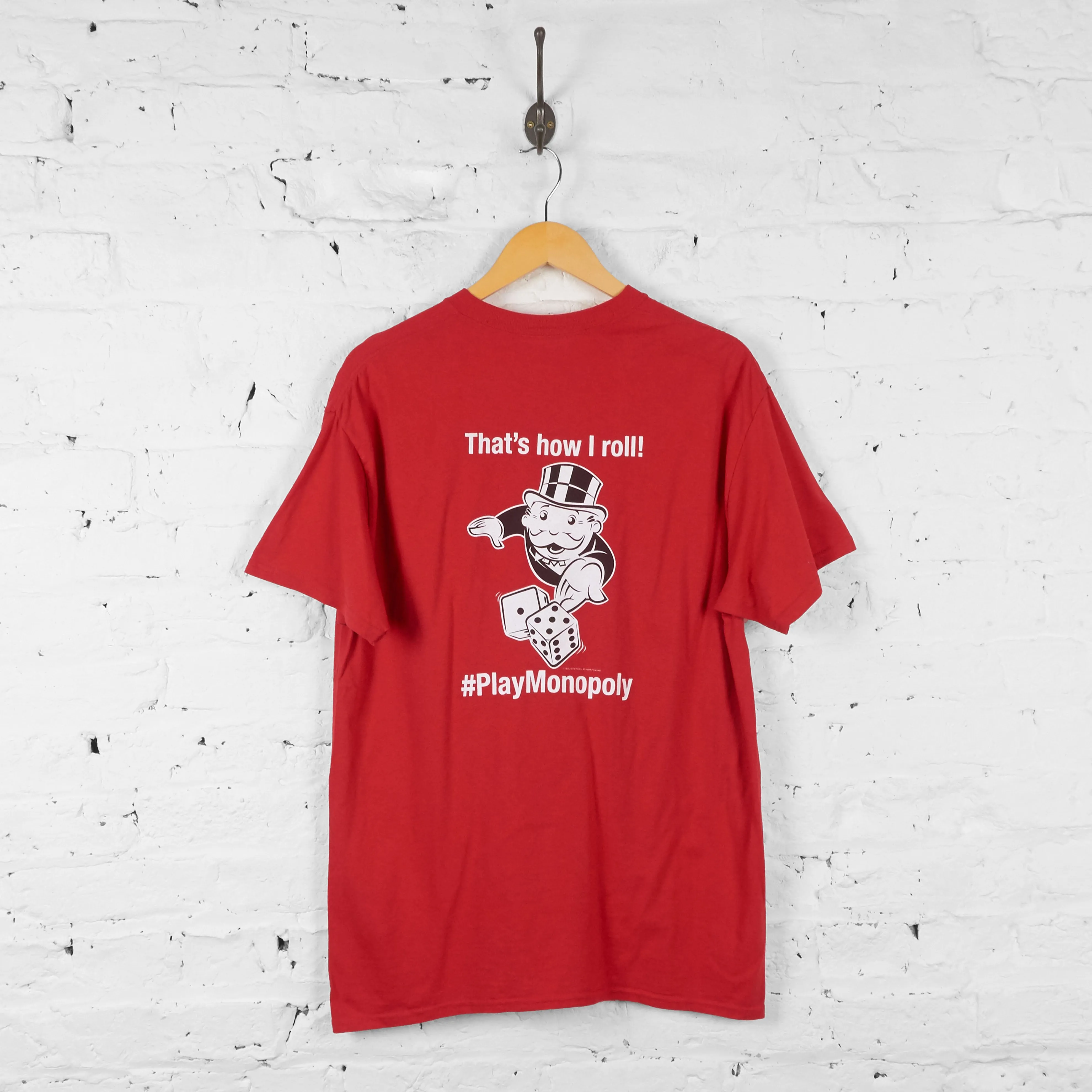 Vintage Monopoly T-shirt - Red - L