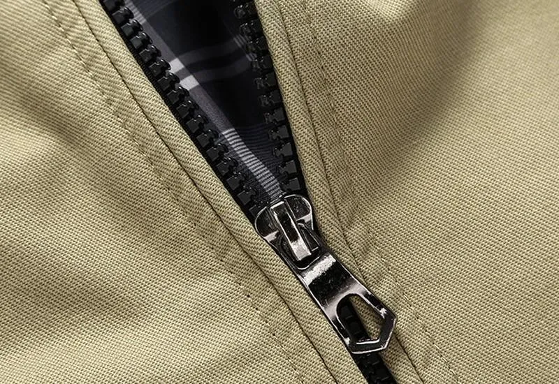 West Louis™ Multi-pocket Mandarin Collar Men Jacket