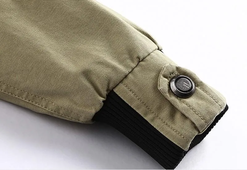 West Louis™ Multi-pocket Mandarin Collar Men Jacket