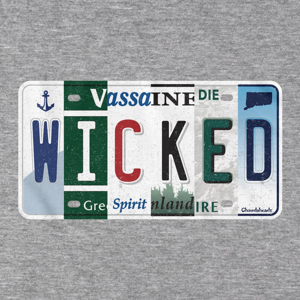Wicked New England License Plate T-Shirt