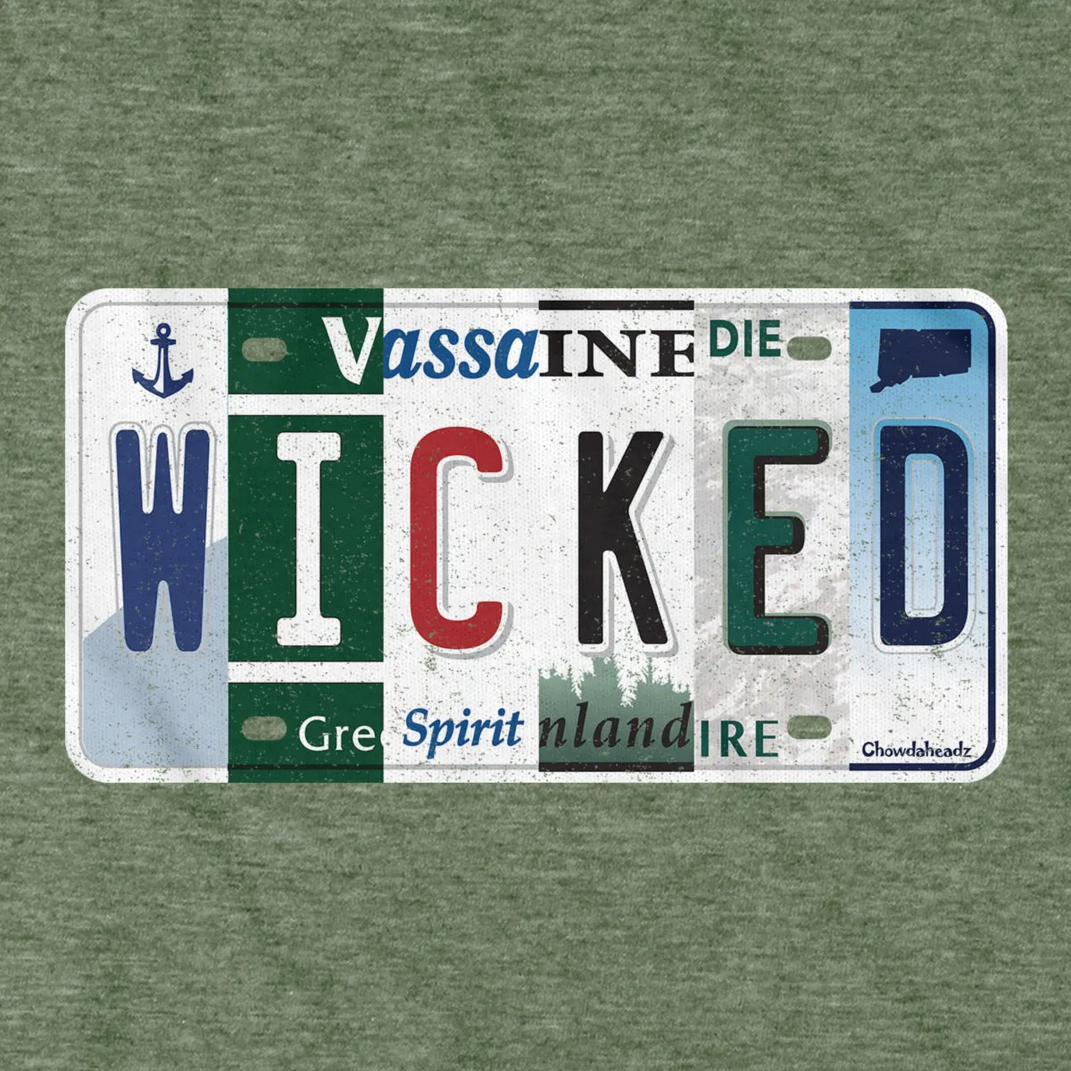 Wicked New England License Plate T-Shirt