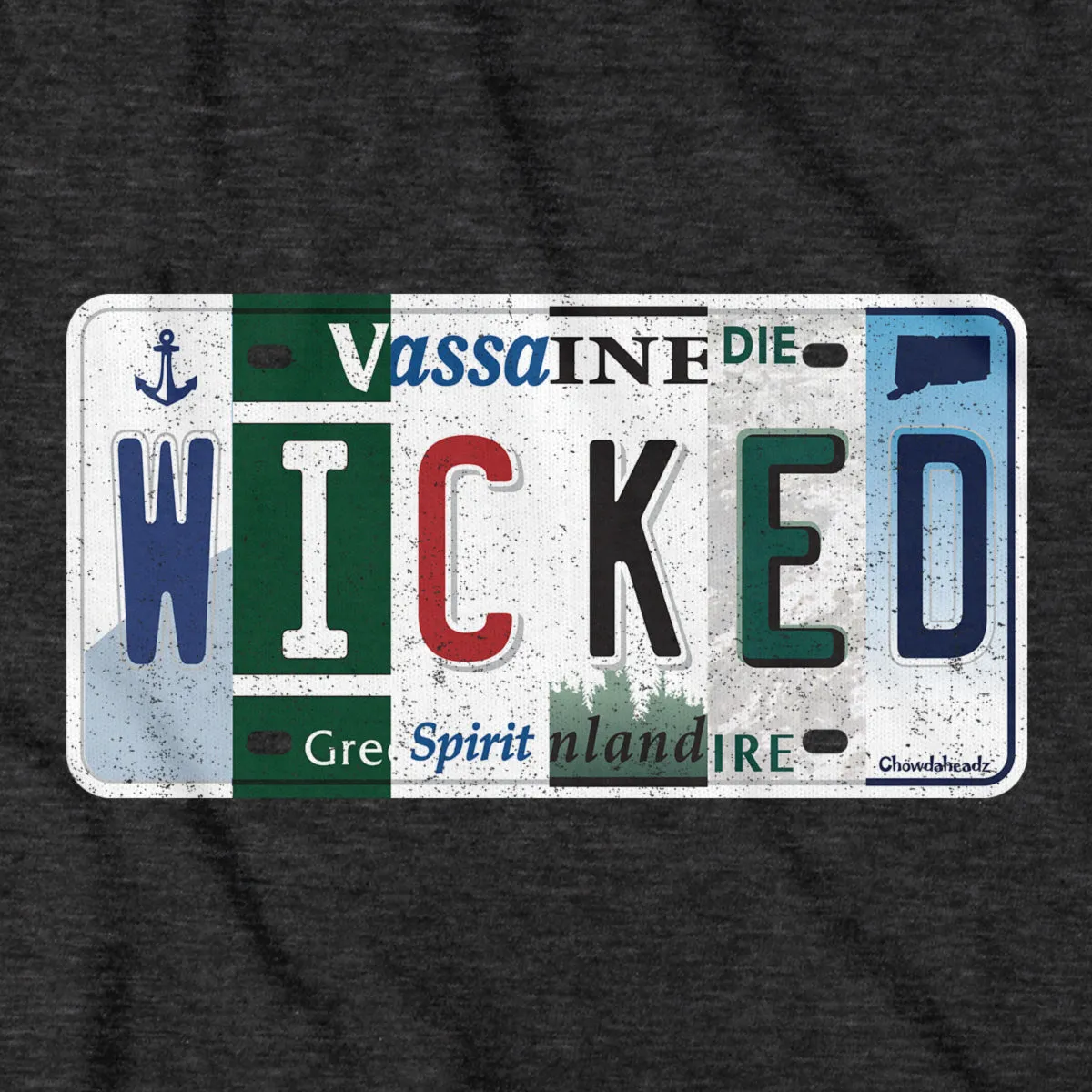 Wicked New England License Plate T-Shirt