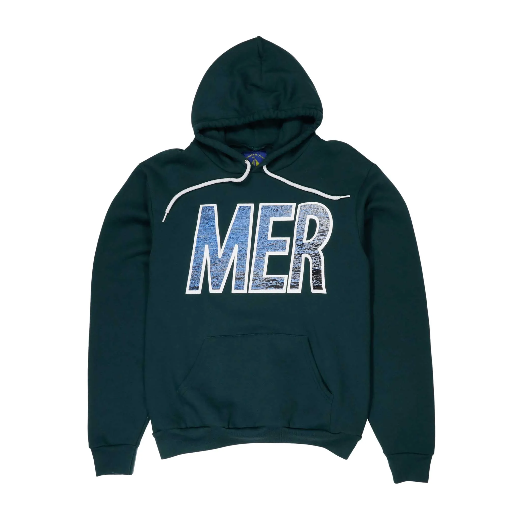 Women's Mer Hoodie Green Pullover Hoodie