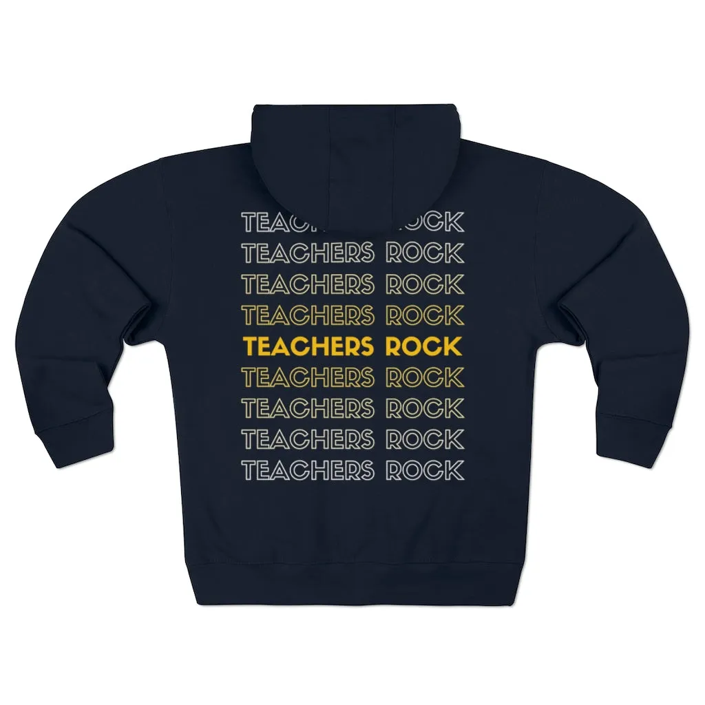 Women's Teachers Rock Full Zip Hoodie