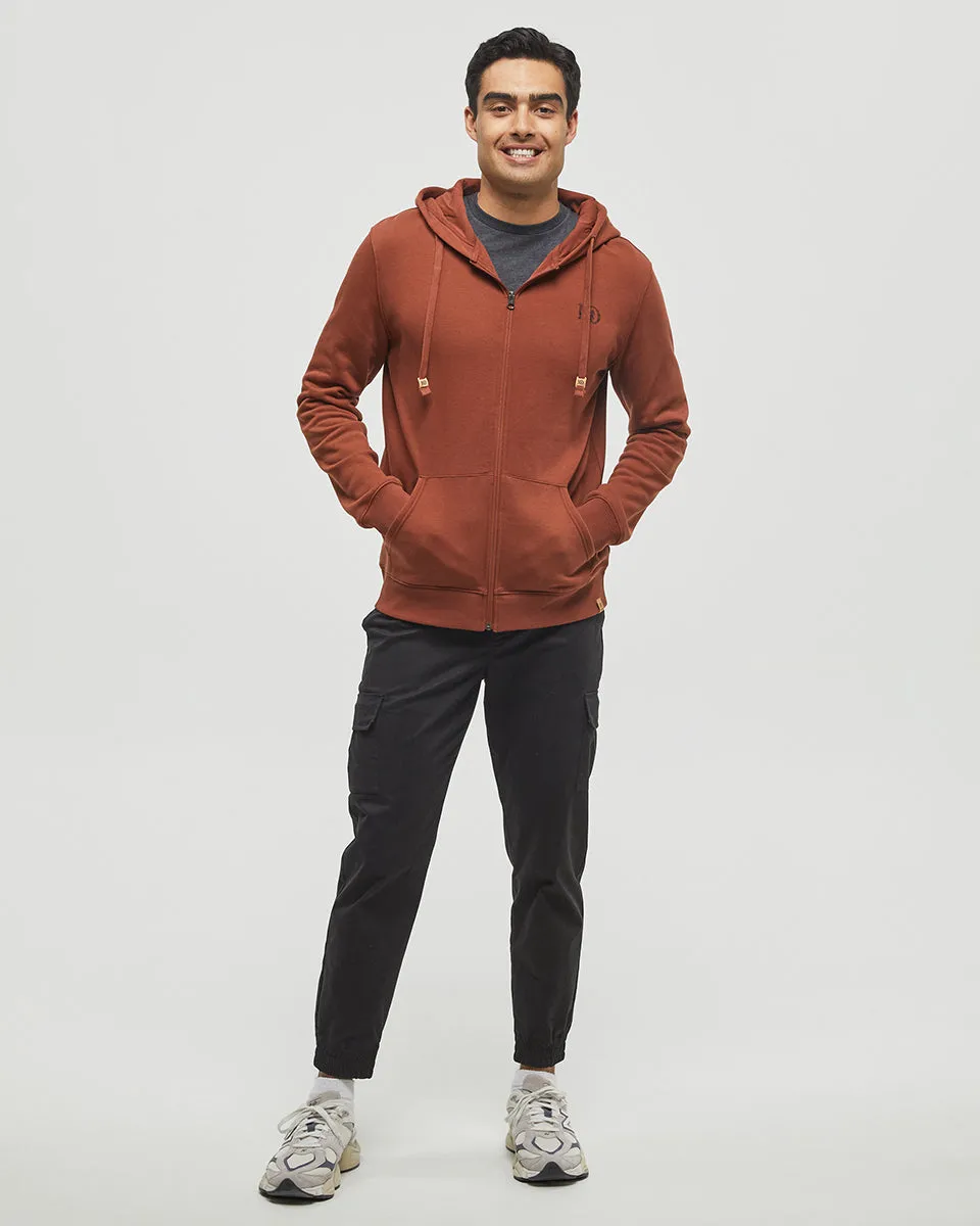 Woodblock Ten Zip Hoodie
