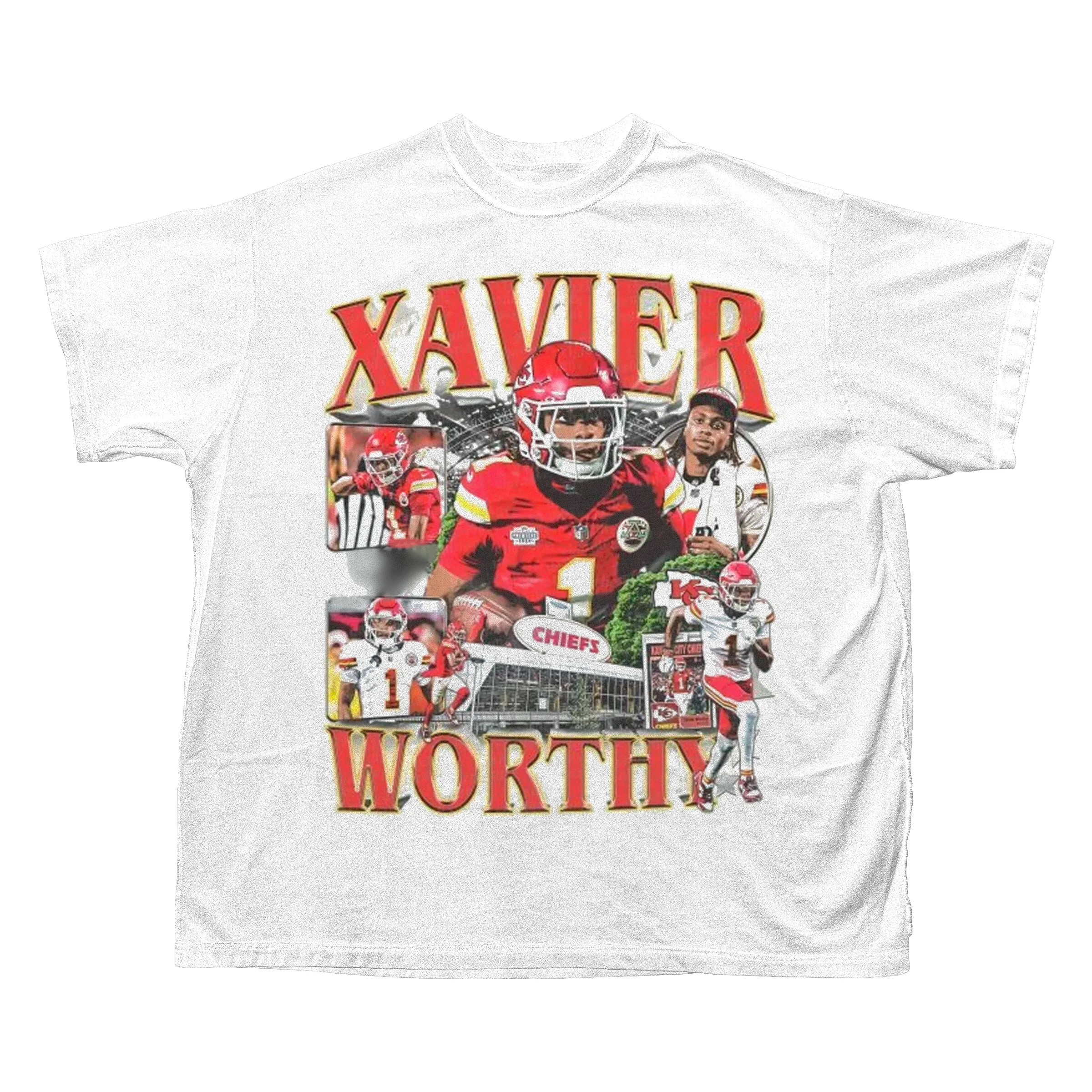 XAVIER WORTHY BOOTLEG T-SHIRT (WHITE)